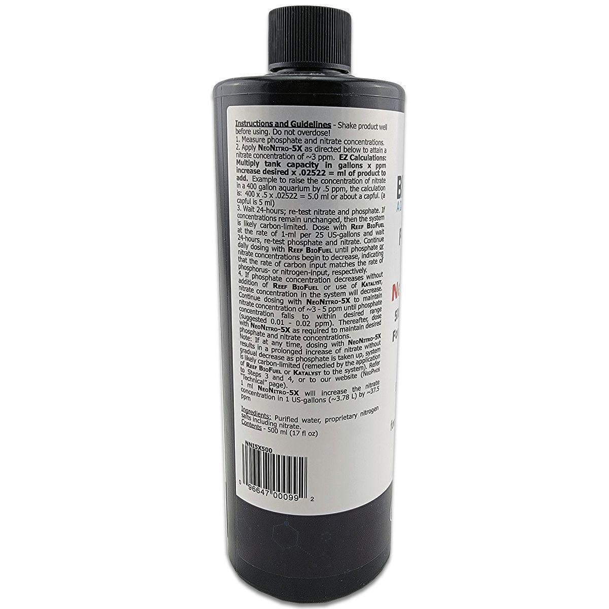 Brightwell Aquatics NeoNitro 5x instructions and guidelines on how to increase your aquarium nitrate levels