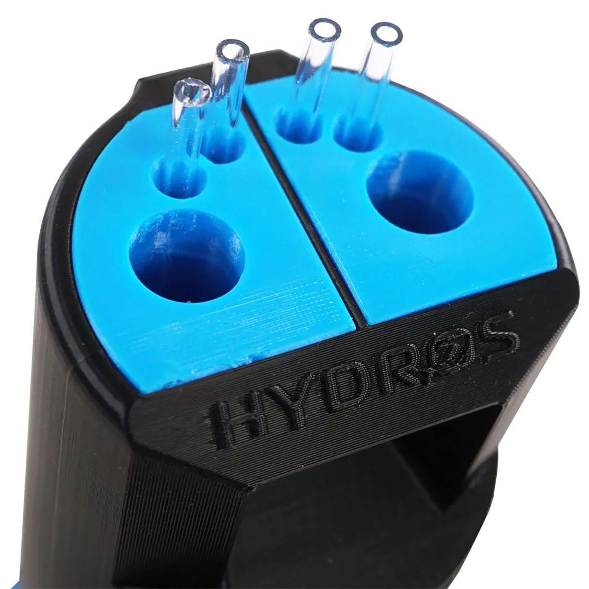 Hydros iV Pro Isolated Testing Vessel close up view of the acrylic rods and probe holders