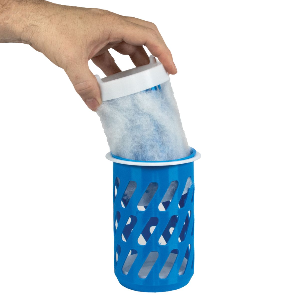 Vivid Creative NOSOK Filter Sock Replacement - 4 Inch close-up with foam insertion