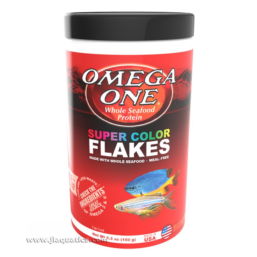 Omega One Super Color Flake Fish Food - 150 Gram