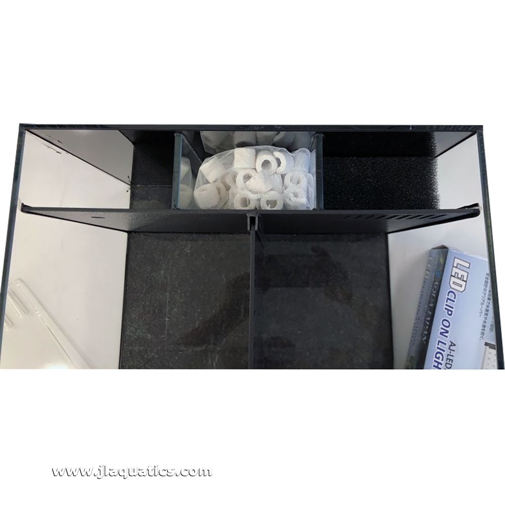 View of the overflow for the Aqua Japan 4G Betta All In One Aquarium