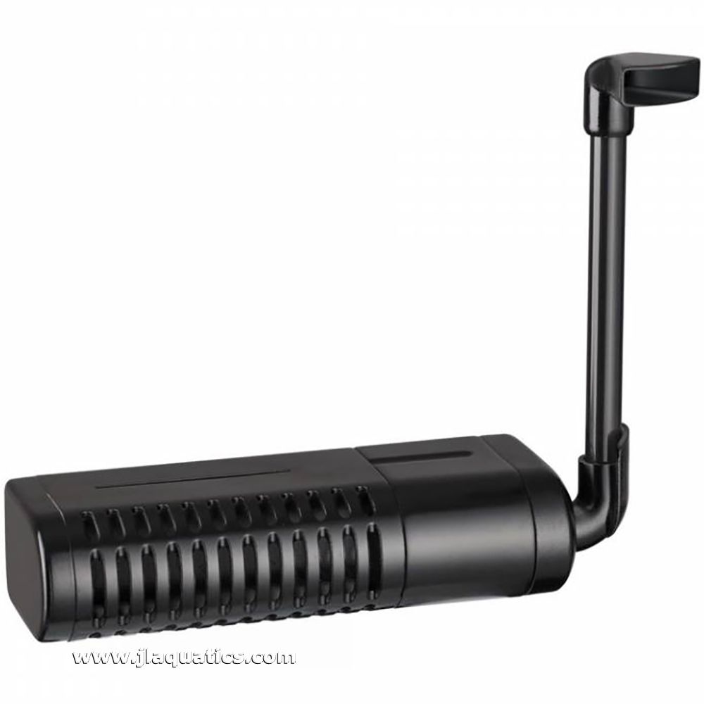 Aquatop SPNano-UV Submersible Aquarium Filter in side mount orientation
