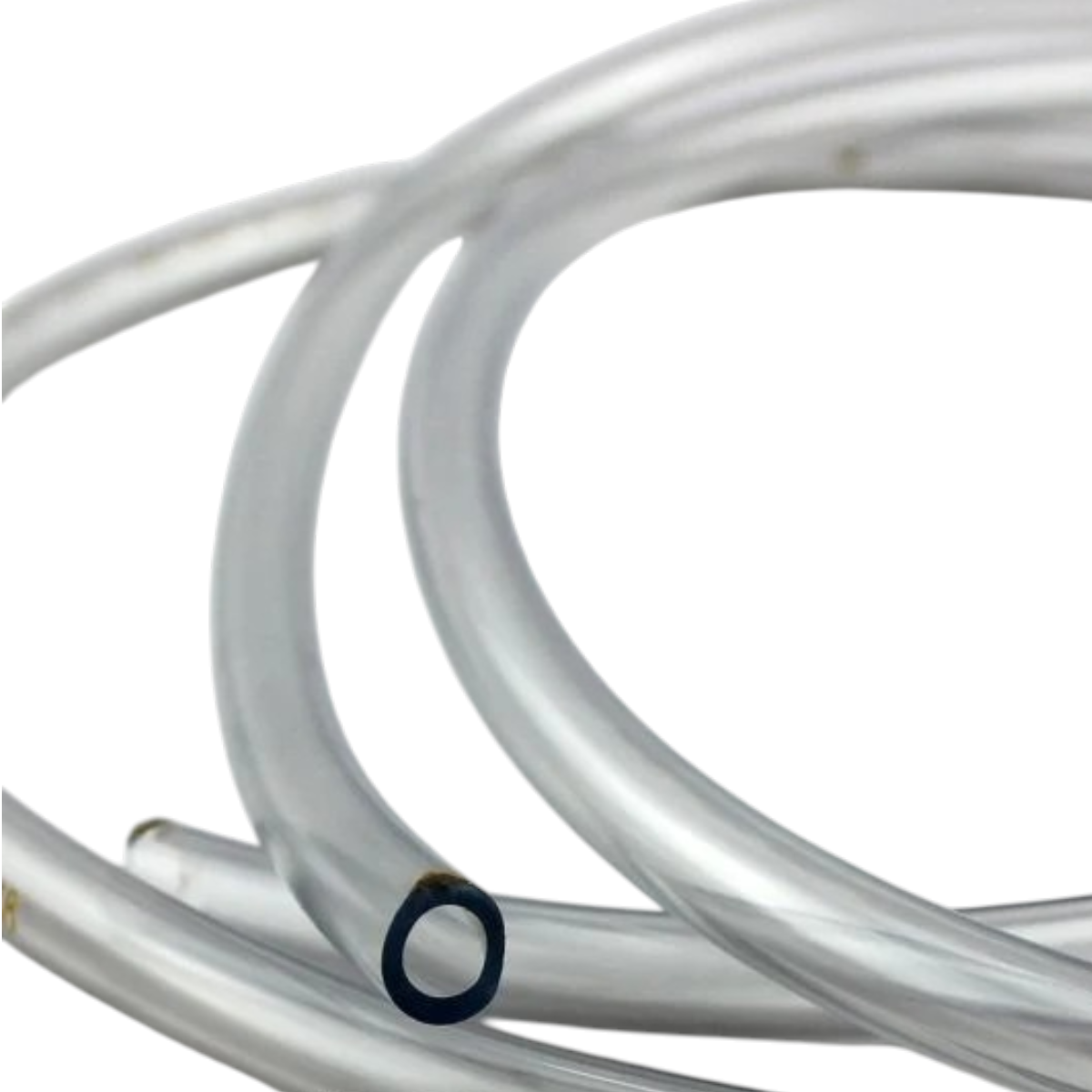 Clear Vinyl 1/4 Inch Flexible Tubing close-up