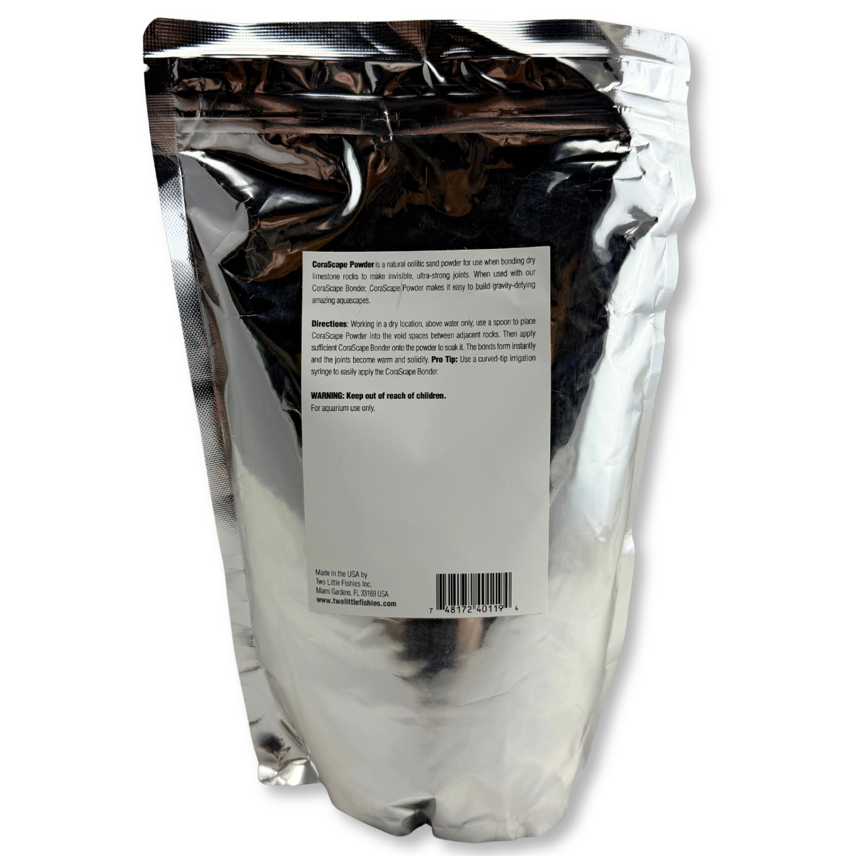 Two Little Fishies CorasScape Powder - 4lb pack of packaging 