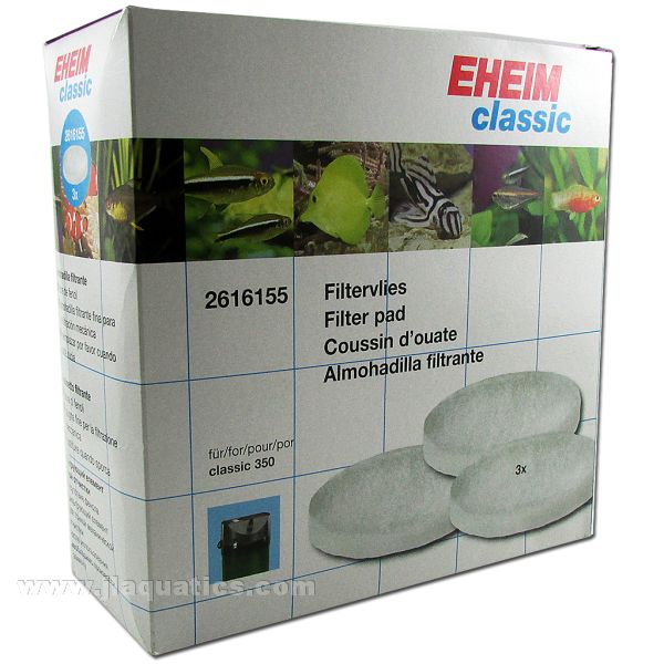 Eheim Classic 350 Canister Filter Fine Filter Pads (3 Pack)