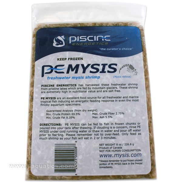 Myse Fish PE Frozen Mysis Shrimp - 8oz Flat | Frozen Fish Food – J&L Aquatics ...