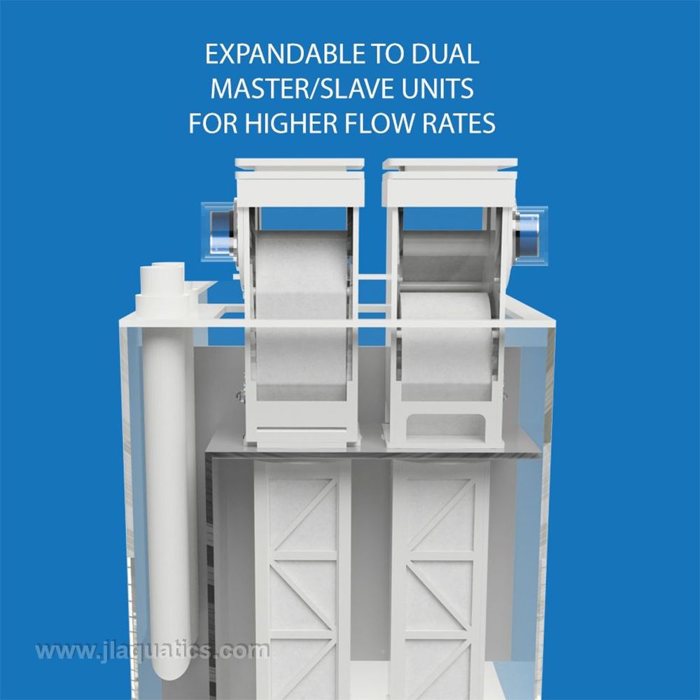 Klir Di-7 Fleece Filter side by side - they are easily expandable for larger aquariums.