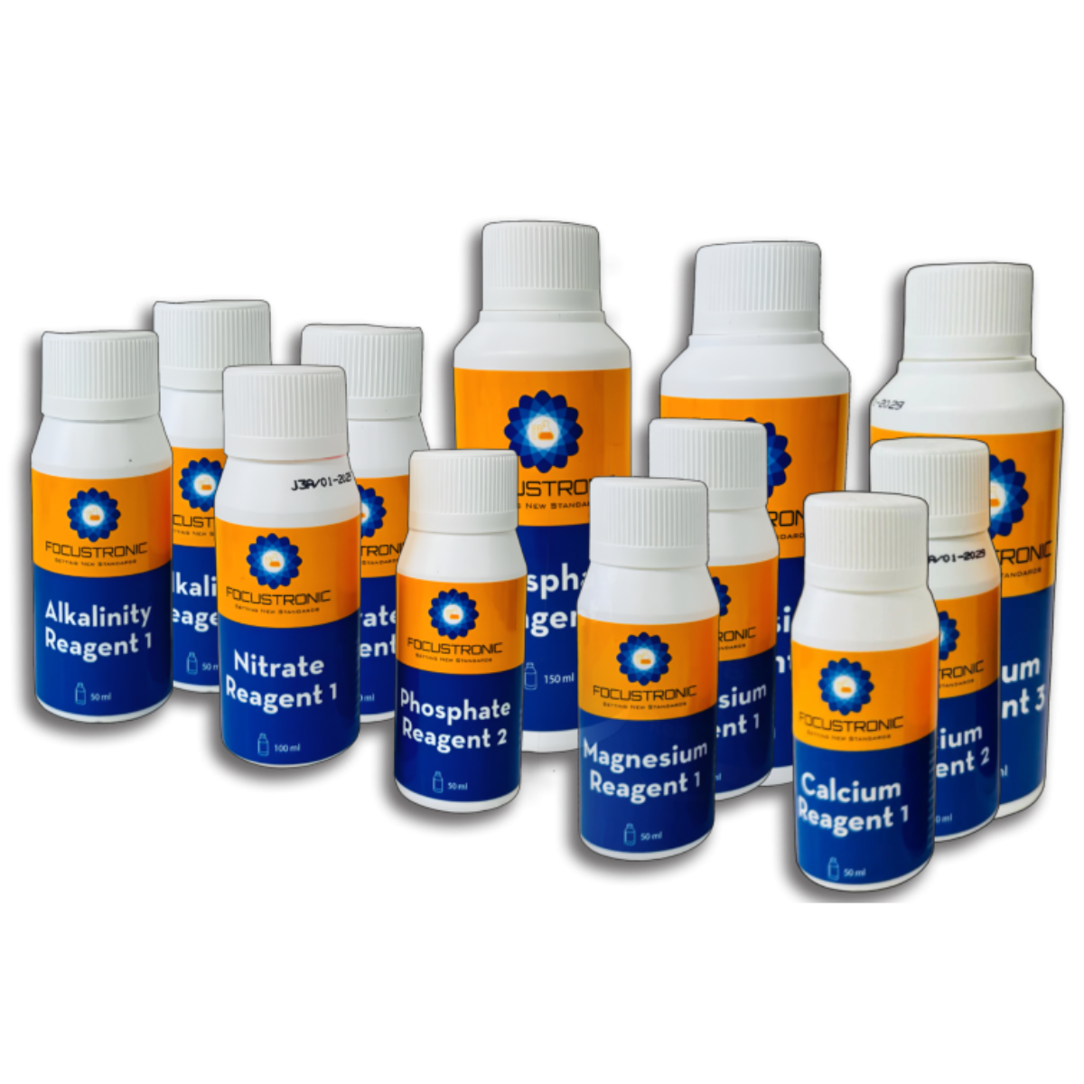 Focustronic Reagent Full Set - Ca/ Mg/ PO4/ NO3/ KH