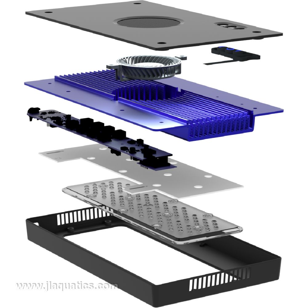 Ecotech Radion G6 XR15 Pro LED Light exploded view of components