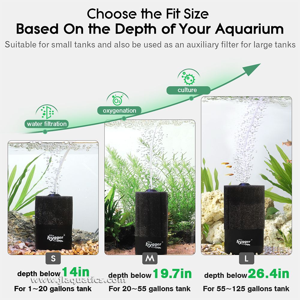How to choose the best Hygger 2-in-1 Sponge Filter for your freshwater or marine aquarium
