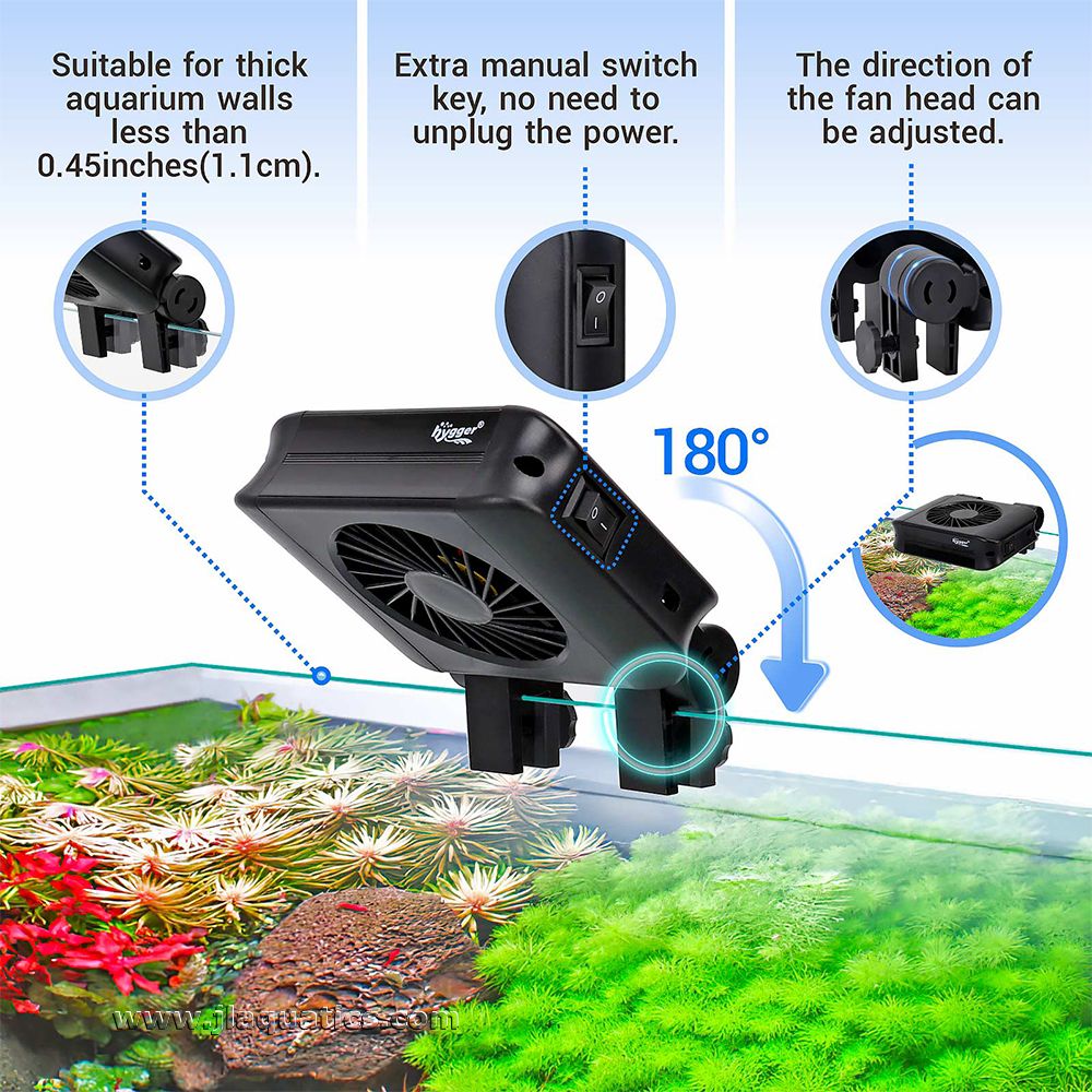 Hygger Adjustable Cooling Fan key features