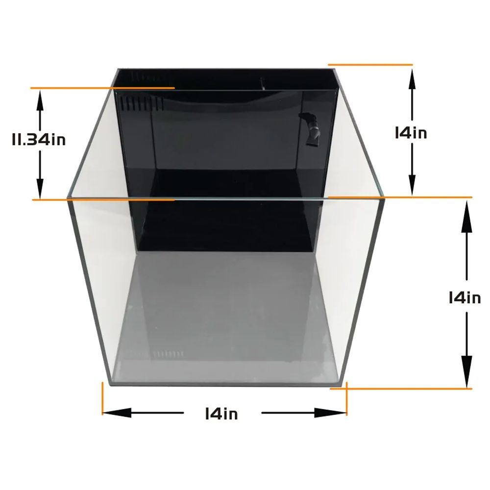 IceCap All In One Glass Aquarium - 10 Gallon dimensions of this aquarium