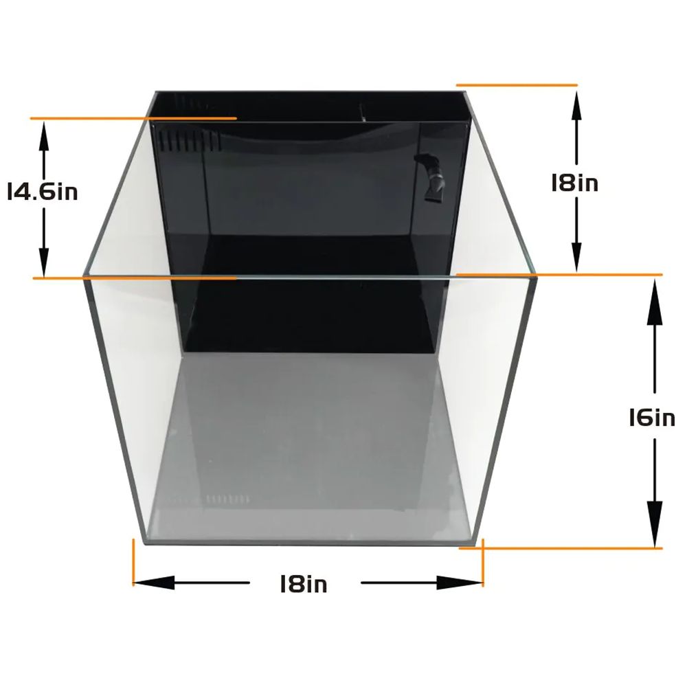 IceCap All In One Glass Aquarium - 20 Gallon dimensions