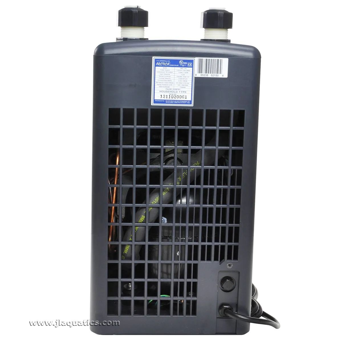 JBJ Arctica 1/4HP Chiller back view 