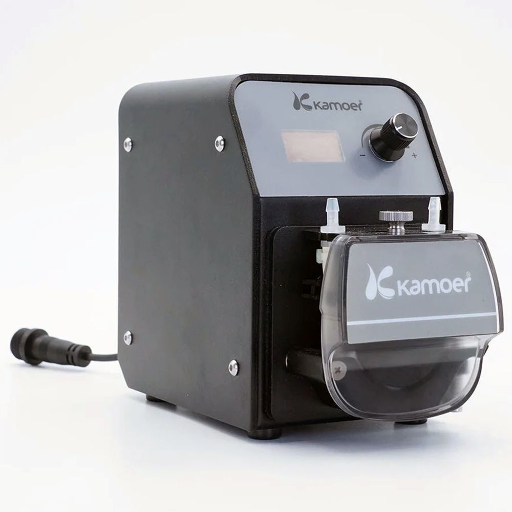 Left hand view of the Kamoer FX-STP3 Bluetooth & WiFi Peristaltic Pump
