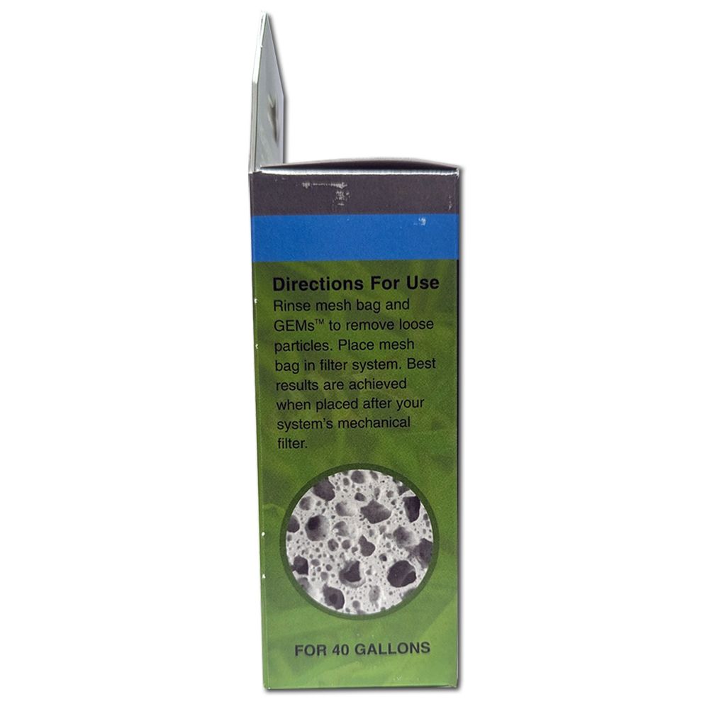 MarinePure Fresh Gems directions for use.
