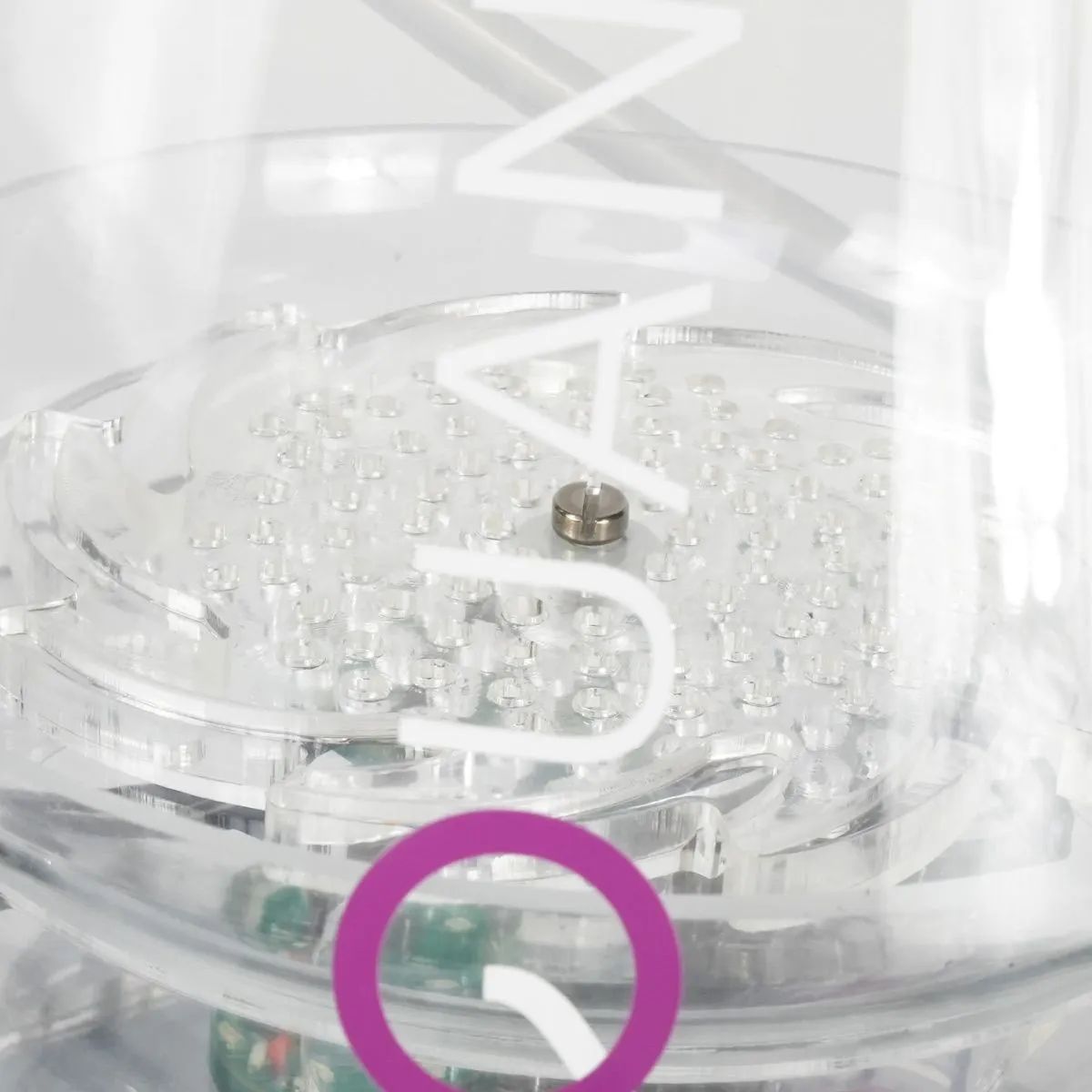 Close-up of the bubble diffuser on the Nyos Quantum 300 EQ Protein Skimmer