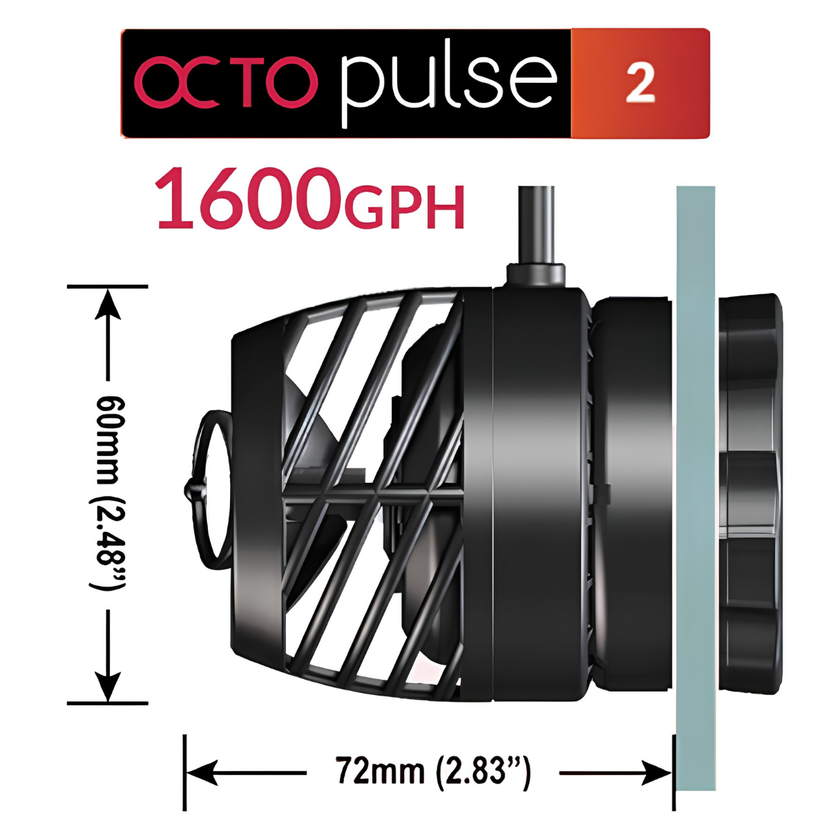 Reef Octopus Octo Pulse 2+ Wave Pump dimensions and specifications