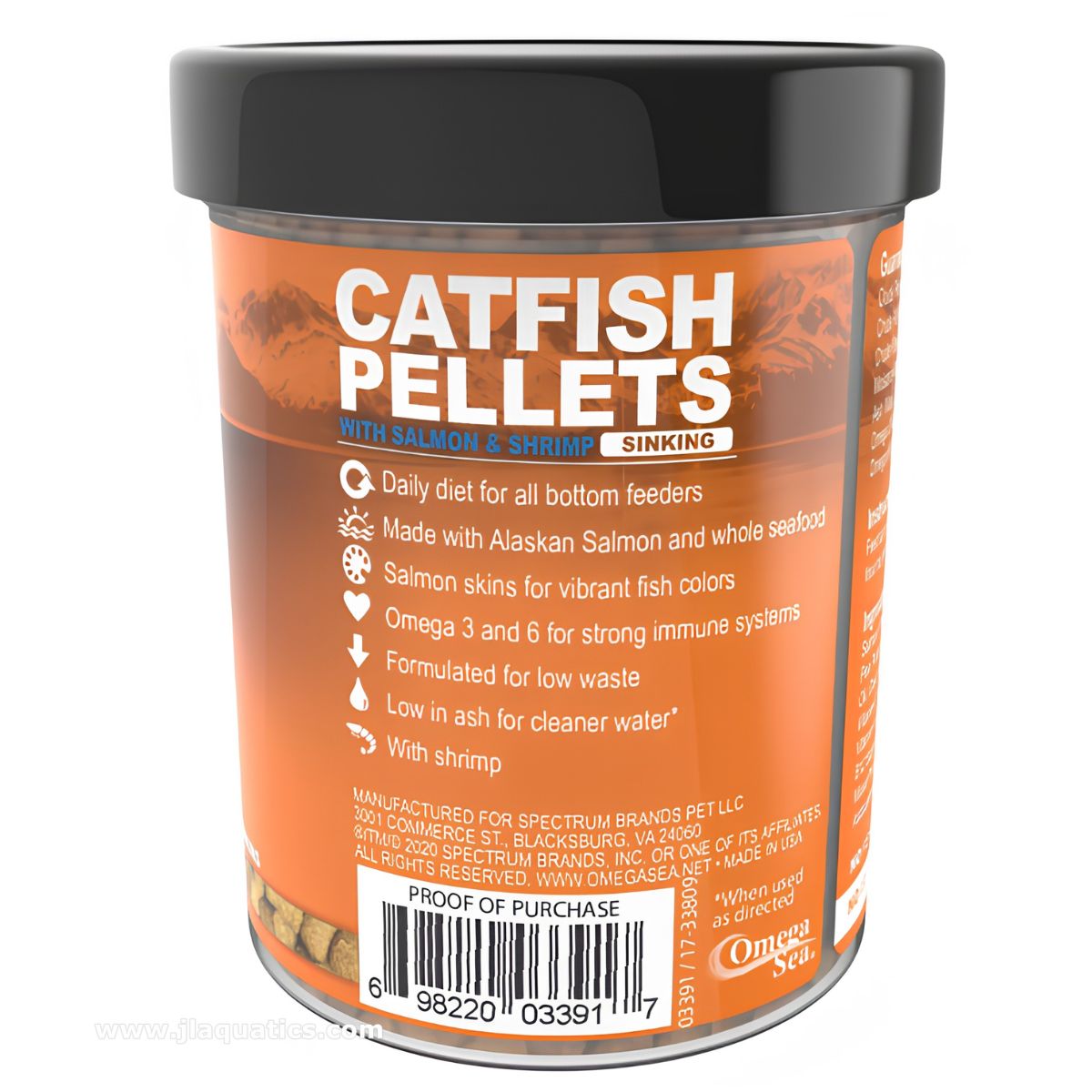 Omega One Catfish Pellet Fish Food features, benefits, and use for all bottom feeders