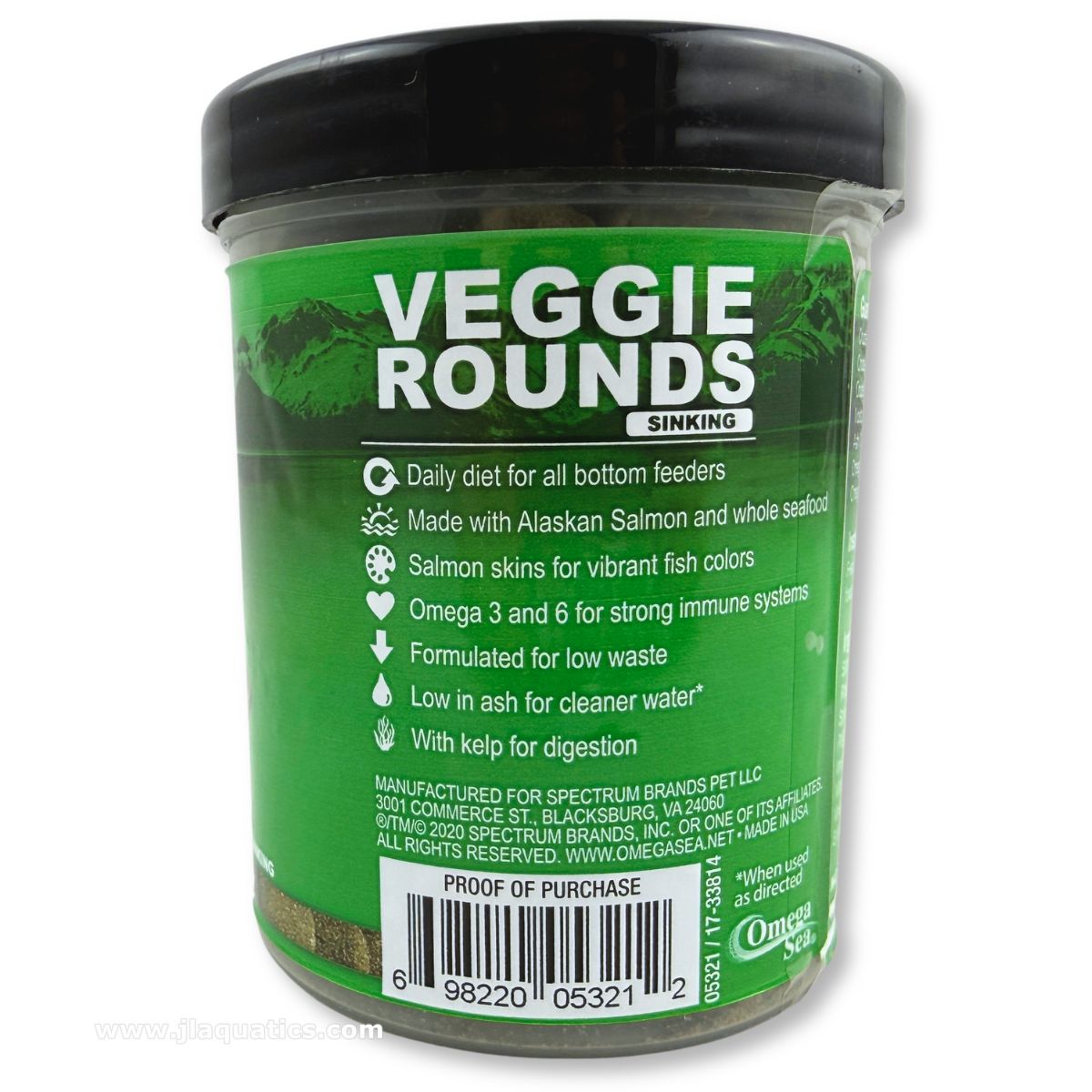 Omega One Veggie Rounds Fish Food - 113 Gram features and benefits