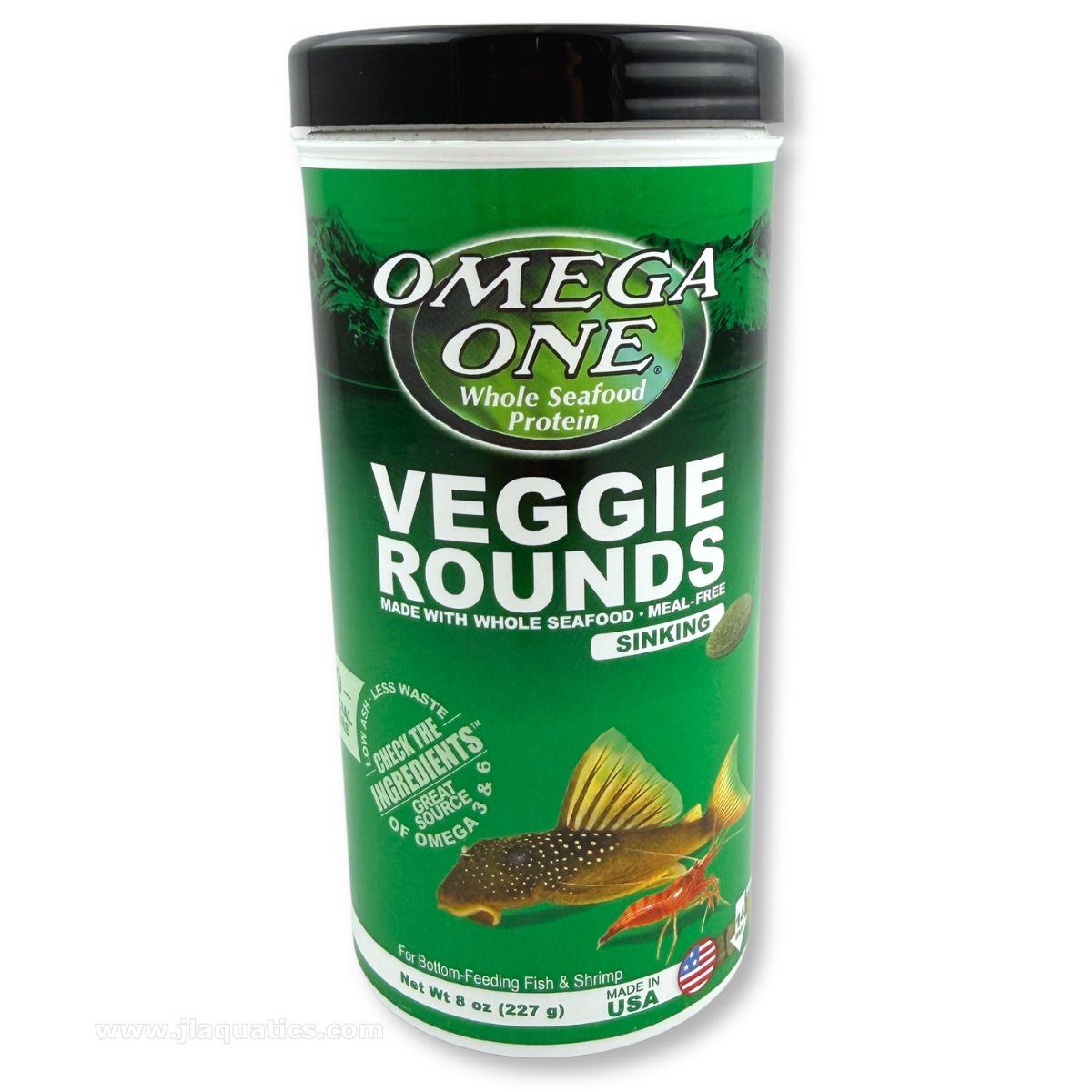 Omega One Veggie Rounds Fish Food - 227 Gram