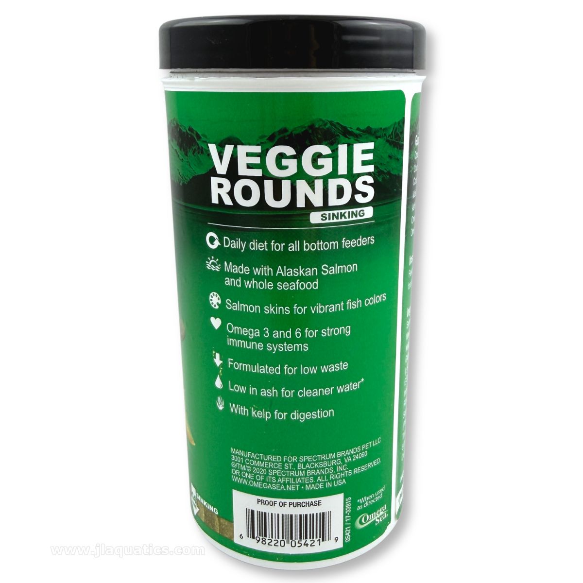 Omega One Veggie Rounds Fish Food - 227 Gram features and benefits