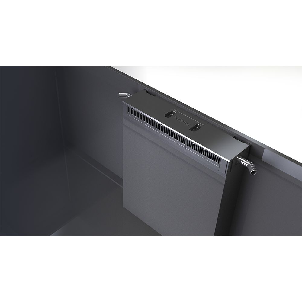 The Red Sea Reefer 350 G3 also features a centered dual outlet silent overflow.