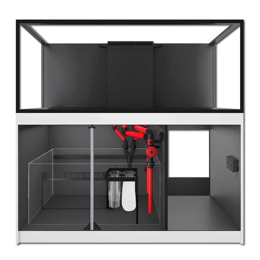 Red Sea Reefer 625 G3+ - White Cabinet with doors removed