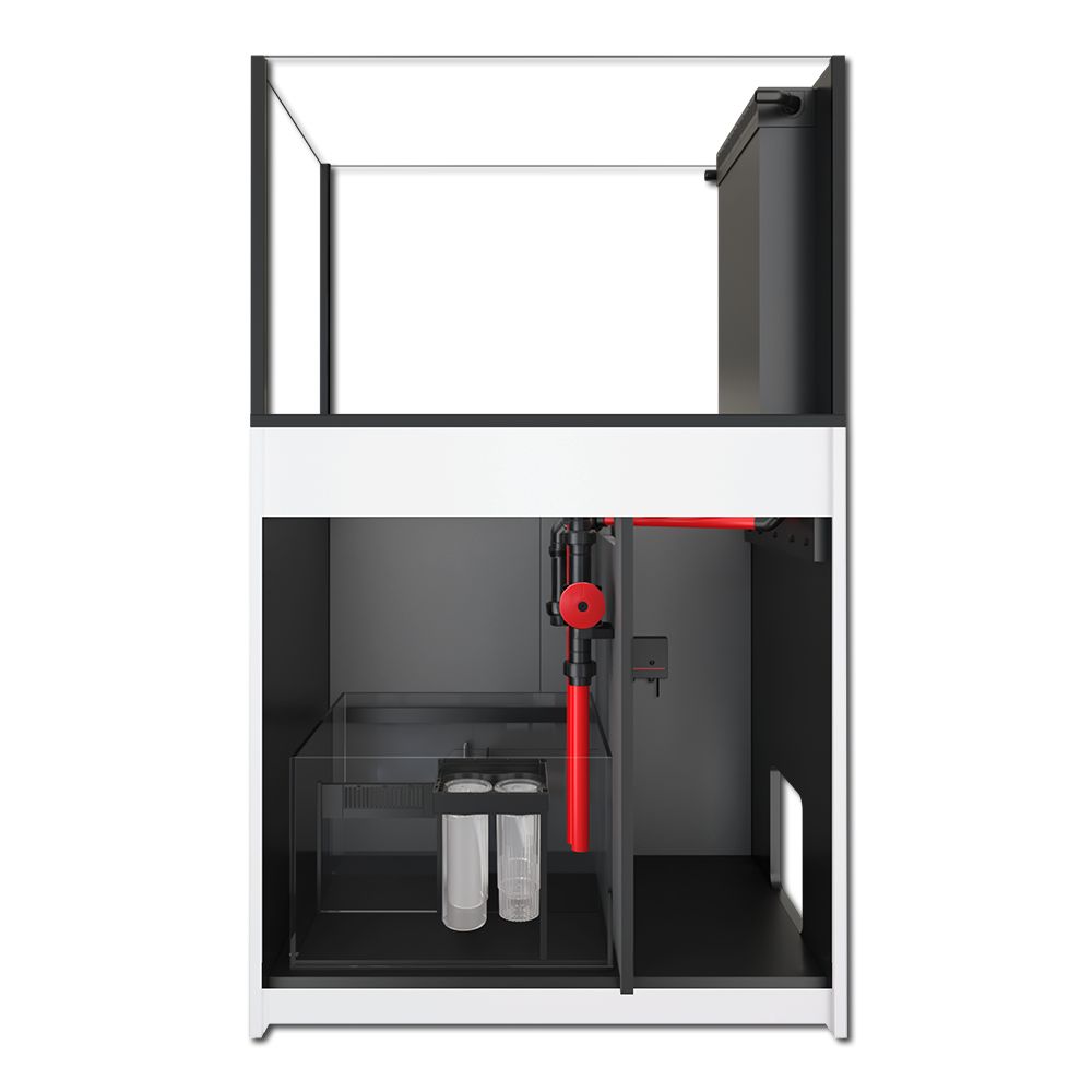 Red Sea Reefer Peninsula 350 G3 - White Cabinet with doors removed