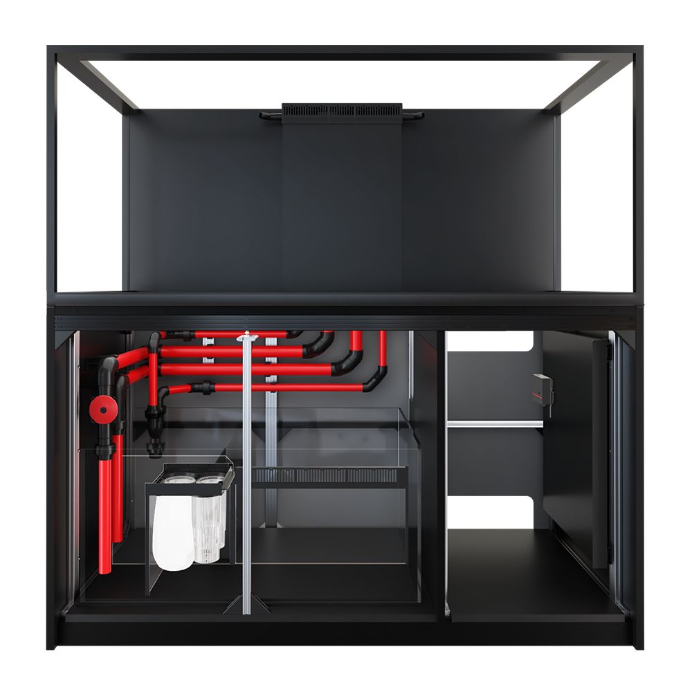 Red Sea Reefer S-700 G3+ - Black Cabinet with doors removed