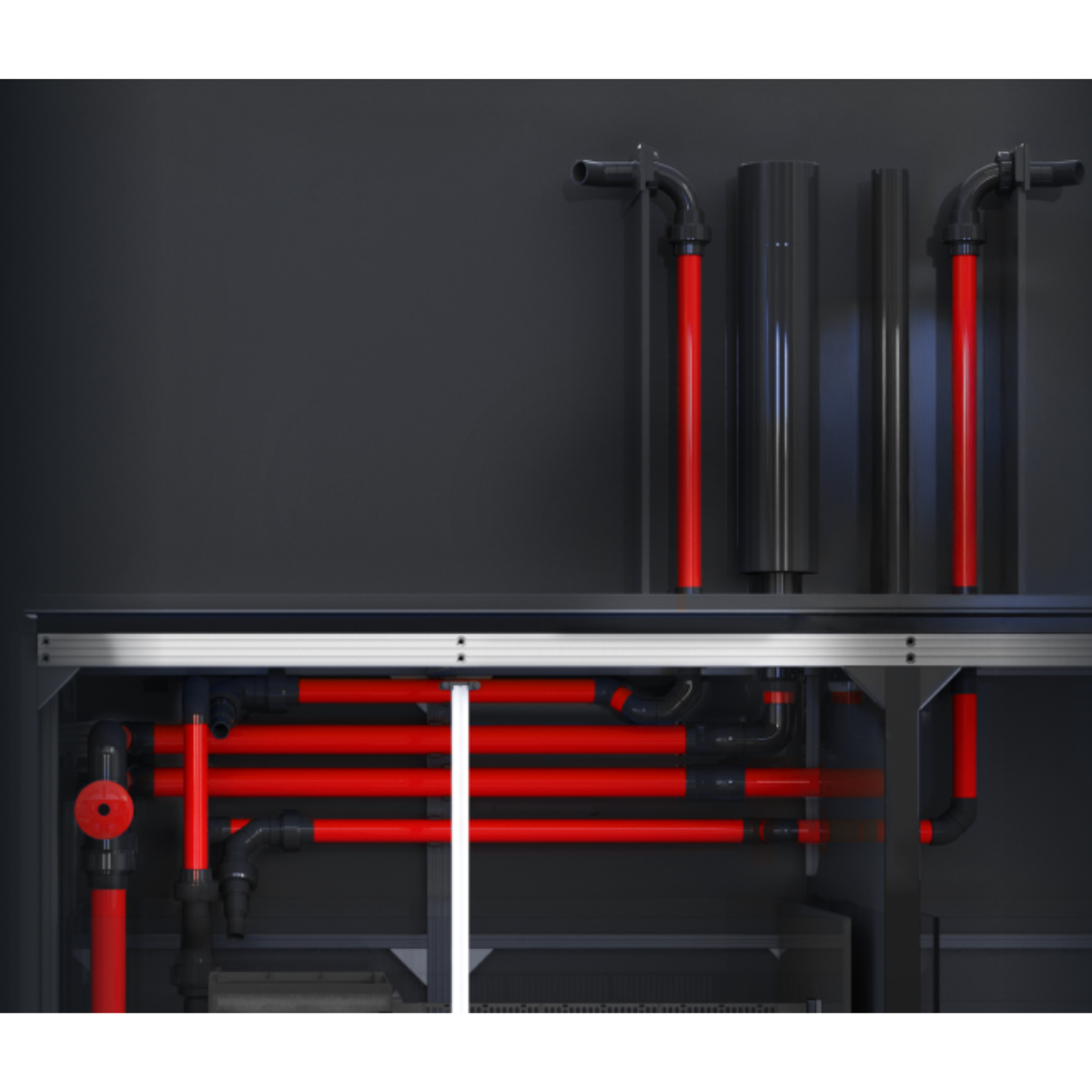 Red Sea Reefer-S G3+ Hydrodynamically superior piping