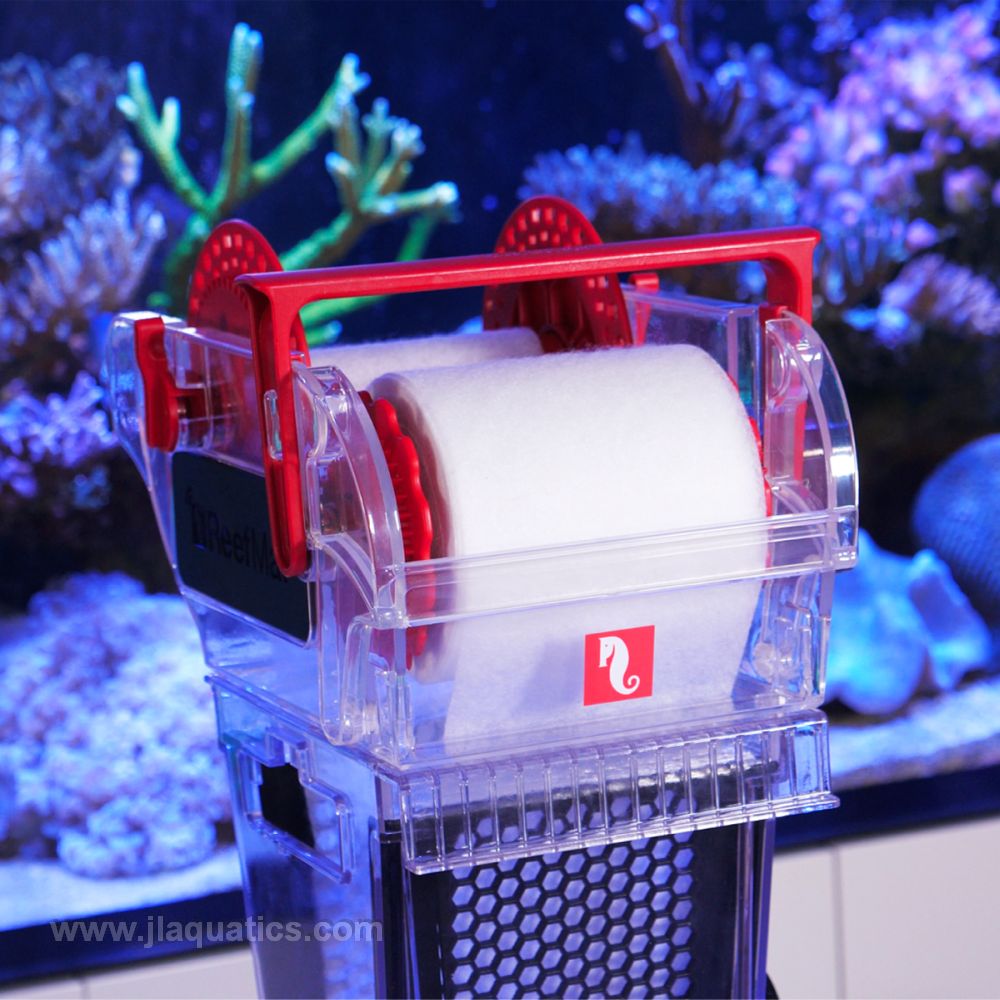 Closeup of filter rolls on a ReefMat 500 by RedSea.