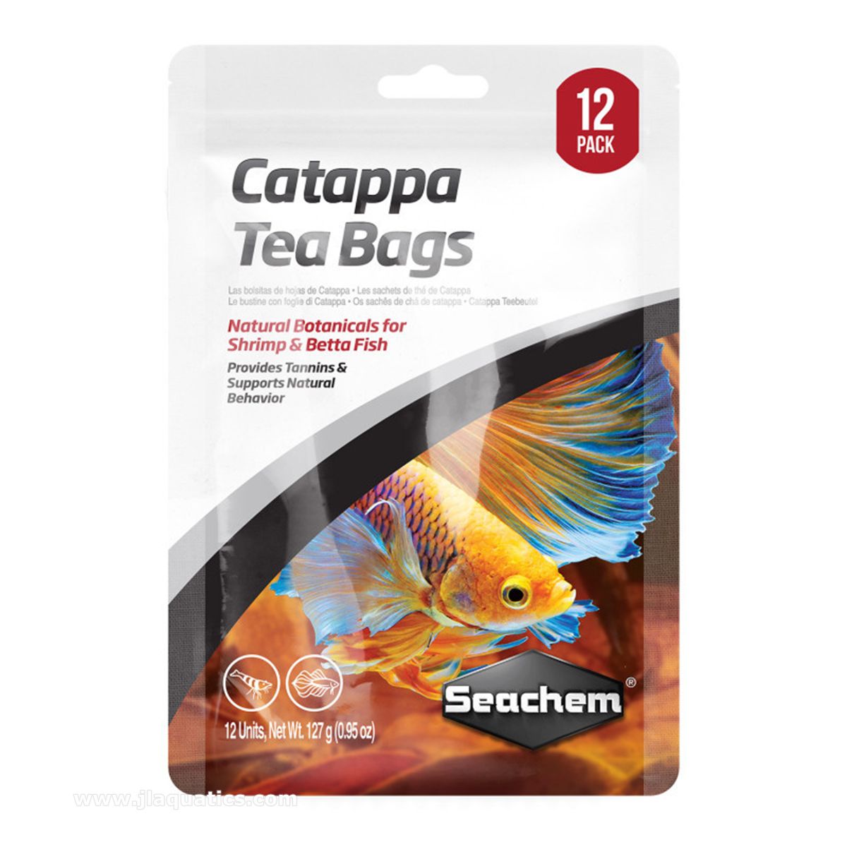 Seachem Catappa Tea Bags - 12 Pack