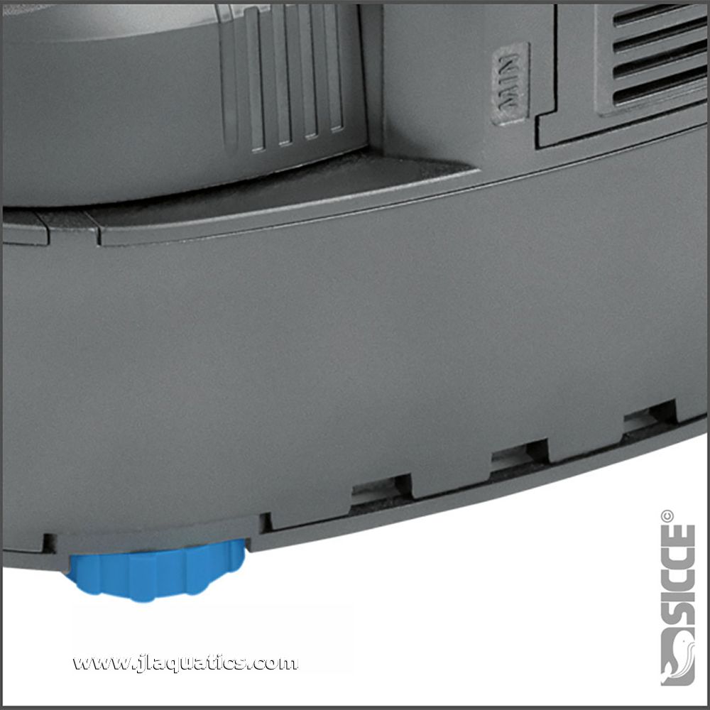 Easy adjustment for down to 5mm of water level with the Sicce Ultra 9000 Utility Pump
