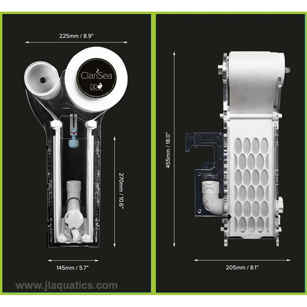Clarisea SK-3000 G3 Automatic Fleece Filter dimensions