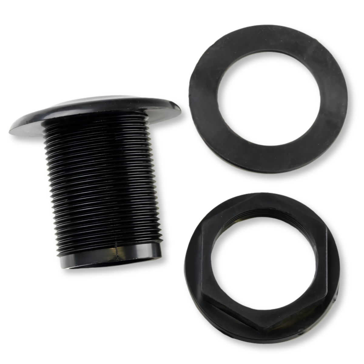 Slip Bulkhead Fitting (3/4 Inch) all parts unassembled 