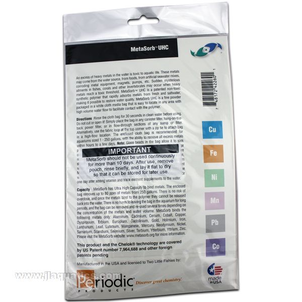 Metasorb Sheet Two Little Fishies MetaSorb 1x250Gram | Filter Media – J&L Aquatics ...