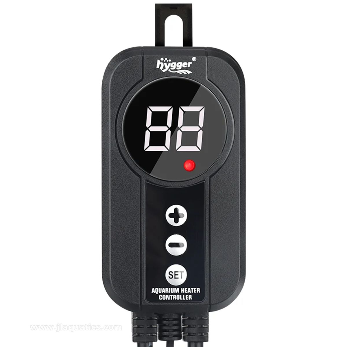 Hygger Titanium Pro Aquarium Heater digital controller and thermometer close-up