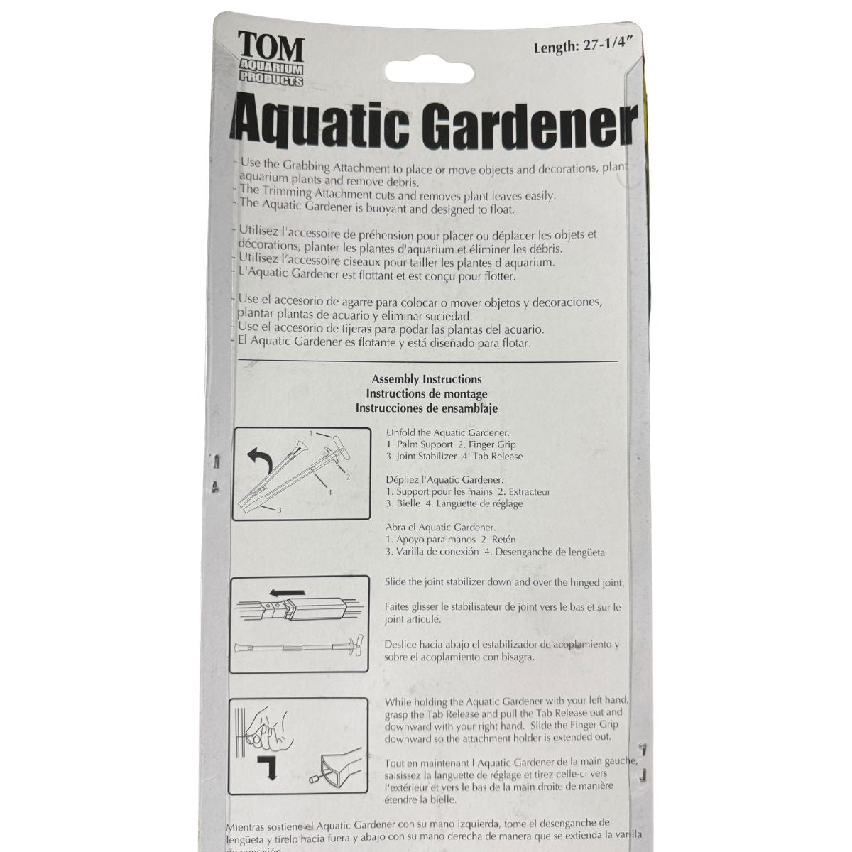 Tom Aquatic Gardener Multi-Tool uses and benefits, designed to float 