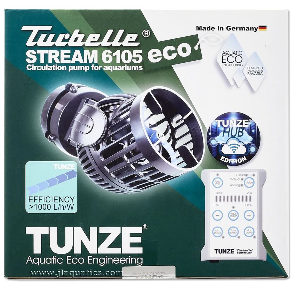 Packaging of the Tunze Turbelle Stream Pump - 6105 HUB Edition