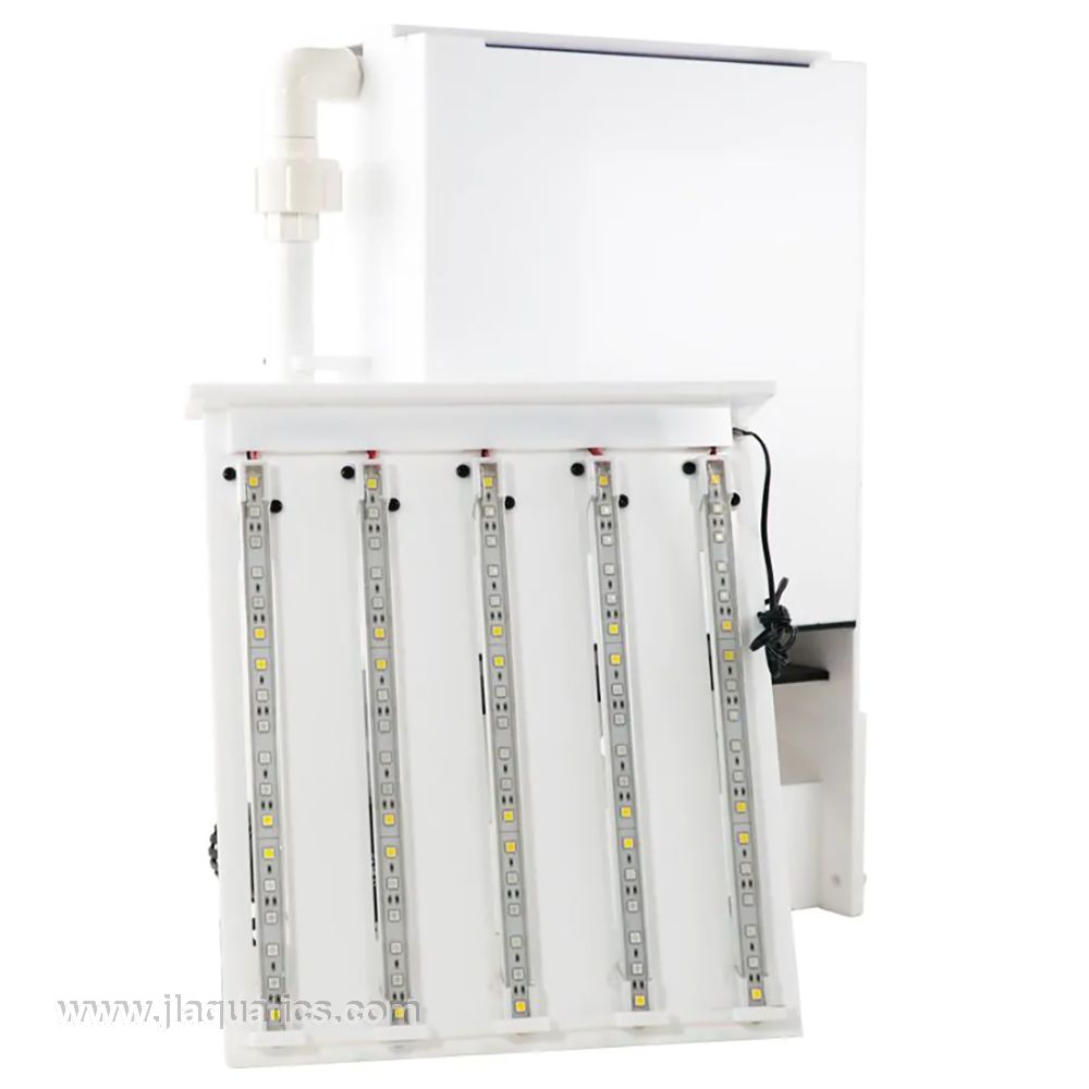 Large IceCap Algae Scrubber Pro 3/4 view with LED panel that grows algae to help filter your saltwater aquarium.
