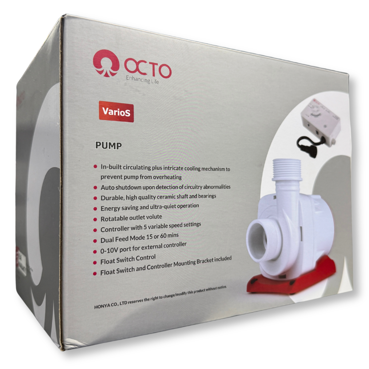 Reef Octopus Varios DC Water Pump packaging 