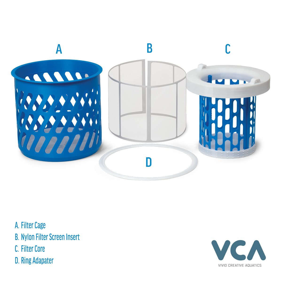 Vivid Creative NOSOK Filter Sock Replacement - 7 Inch all parts included for assembly