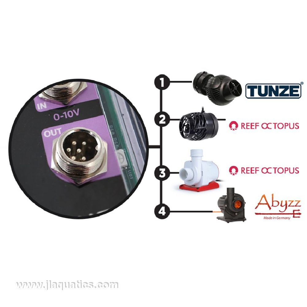Hydros Wave Engine v2 different options for running aquarium pumps and app.
